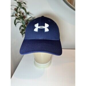 Under Armour Blitzing 3.0 Stretch Fitted Hat Navy Blue Men’s UA Classic Fit M/L